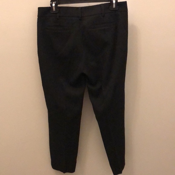 Club Monaco Textured Pants Cropped Black Size 6 - Picture 5 of 9